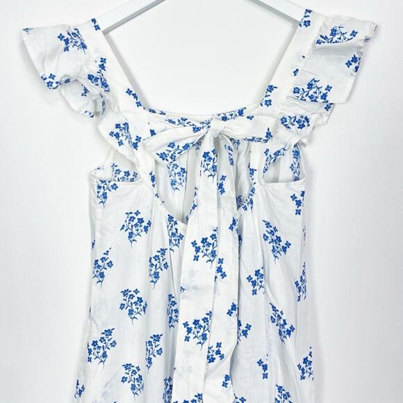 H&M Linen Floral Bow Dress - Picture 7 of 12